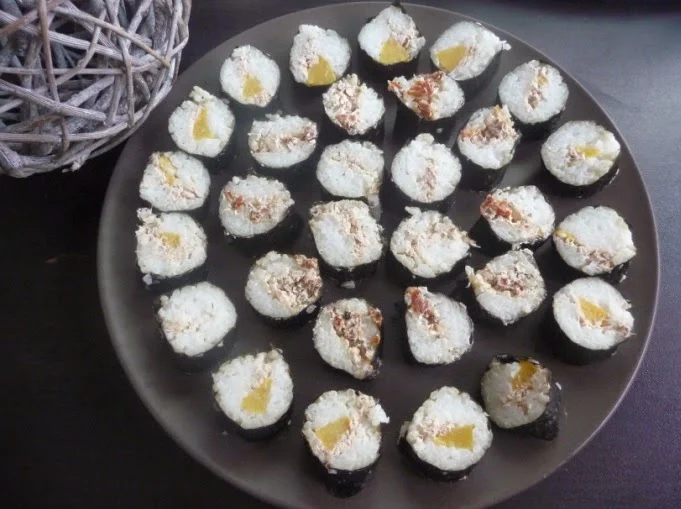 Papilles On/Off: Riz à sushis/makis au thermomix : makis aux tomates