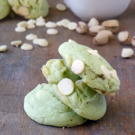 Pistachio Pudding Cookies