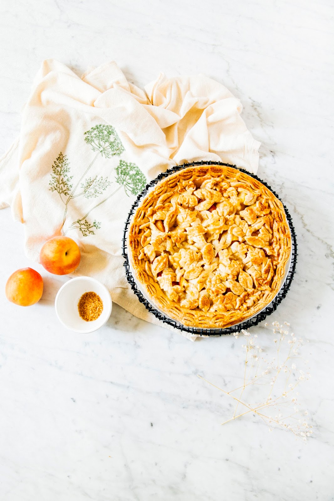 pineapple and peach pie with a coconut oil crust Kitchenaid Artisan