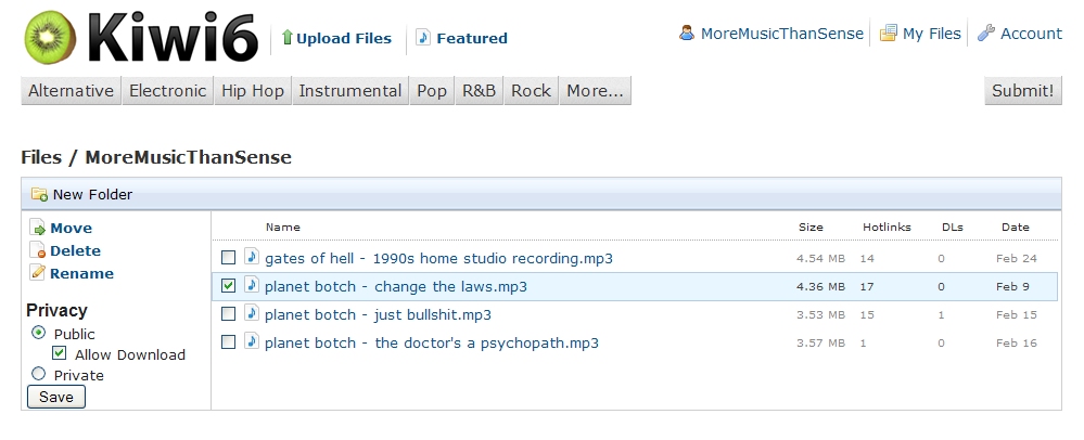 Hotlink Audio to WordPress using Kiwi6 Hotlink Audio to WordPress using Kiwi6