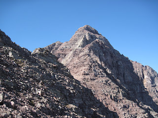 Climbing Pyramid Peak in the Elk Range in Colorado