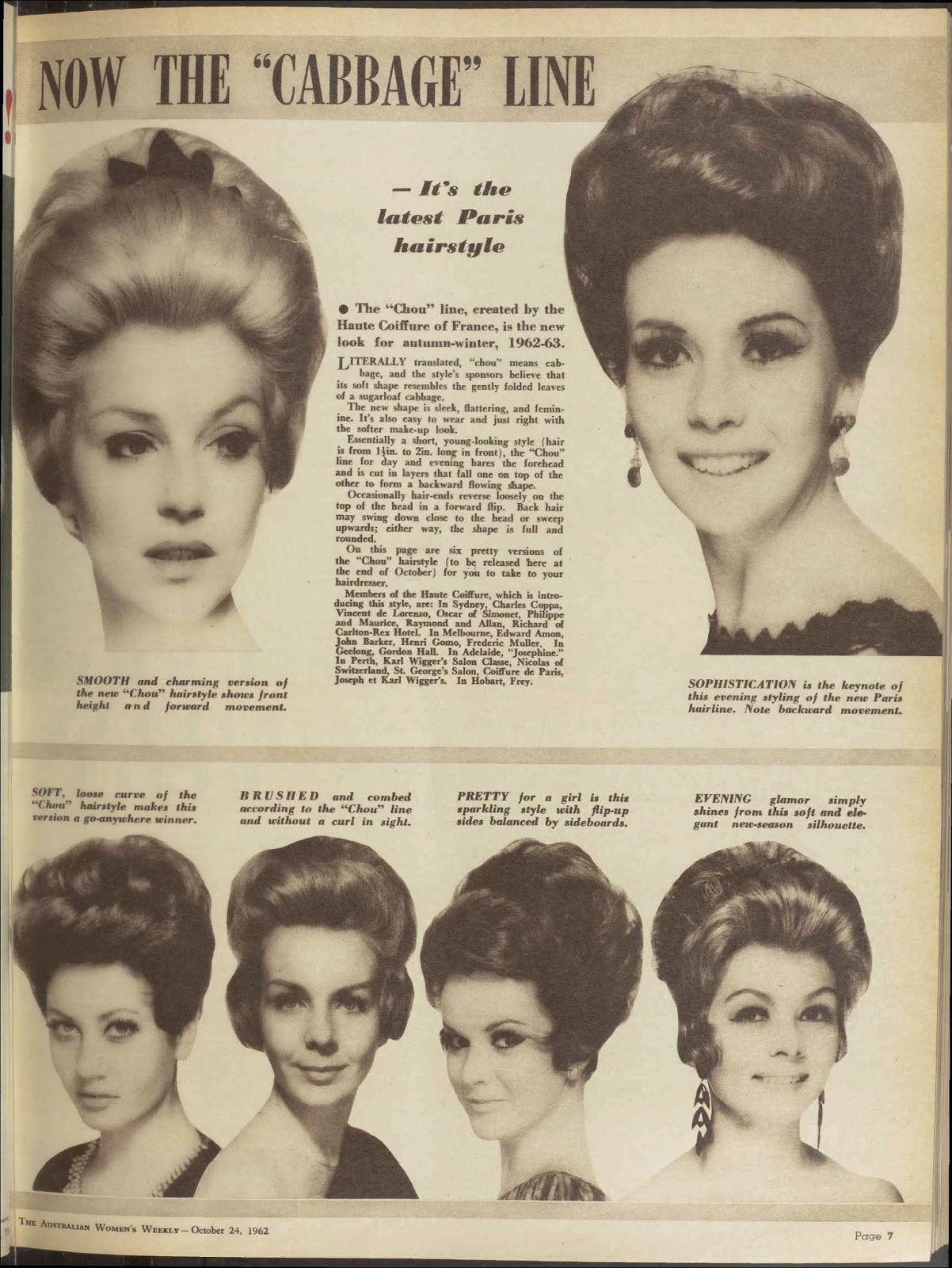 vintage 1960s hair styles