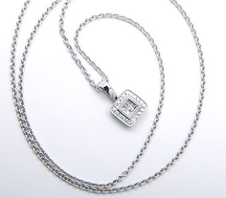 Square Diamond Pendant Necklace - FairyBlingMother