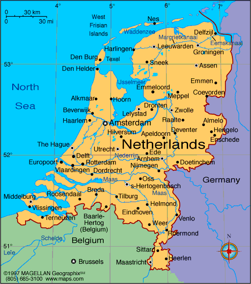 Negara Belanda Geografi Org