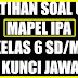 SOAL USBN SD 2018 MAPEL IPA DENGAN KUNCI JAWABAN