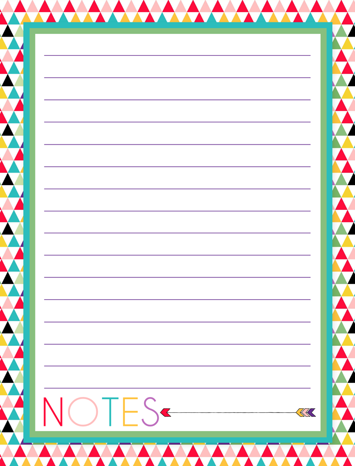i should be mopping the floor Free Printable Notes Pages