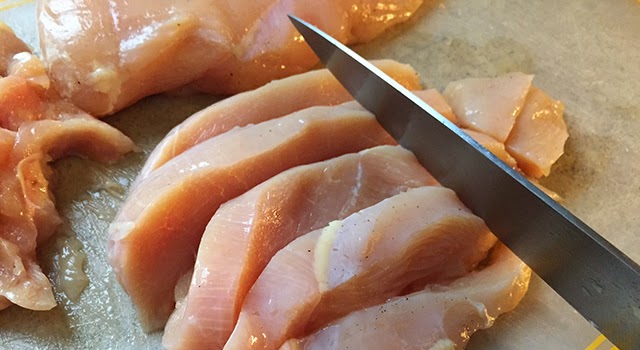 Brochetas de pollo al curry paso 1