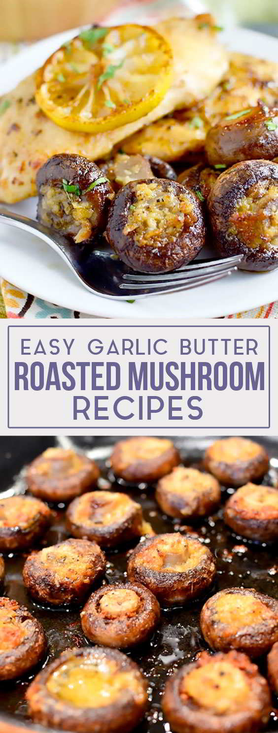 Easy Garlic Butter Roasted Mushrooms My Zuperrr Kitchen