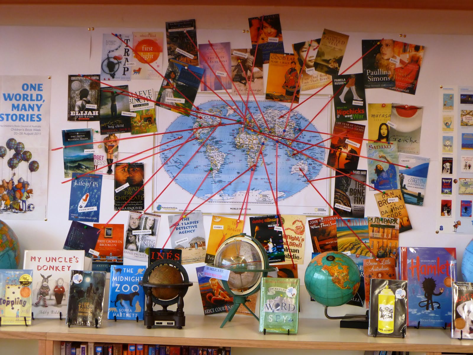 Library Displays One World, Many Stories