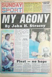 Back cover page of the Sunday Sport from 4-1-87