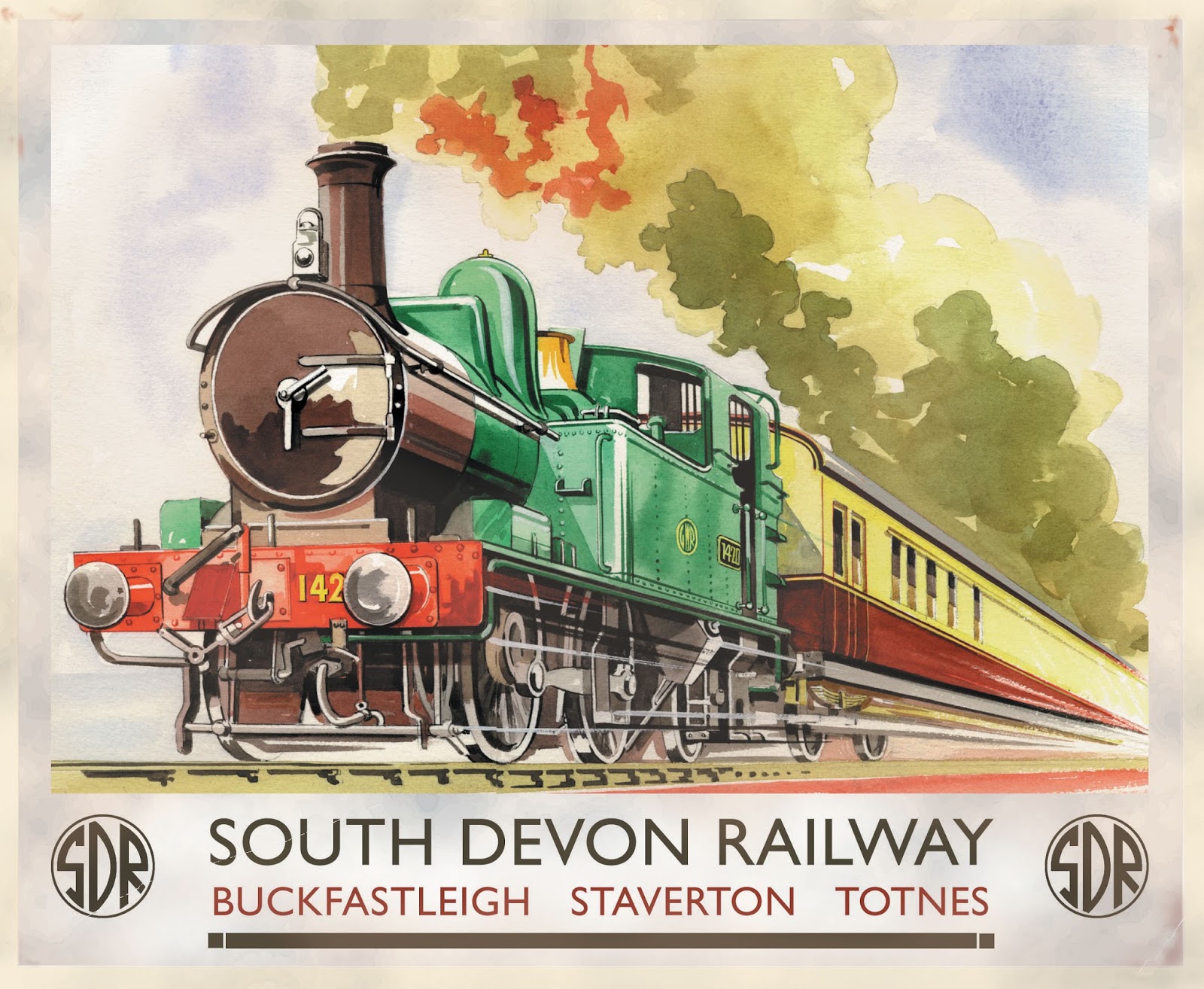 189 Vintage Railway Art Poster Port Sunlight