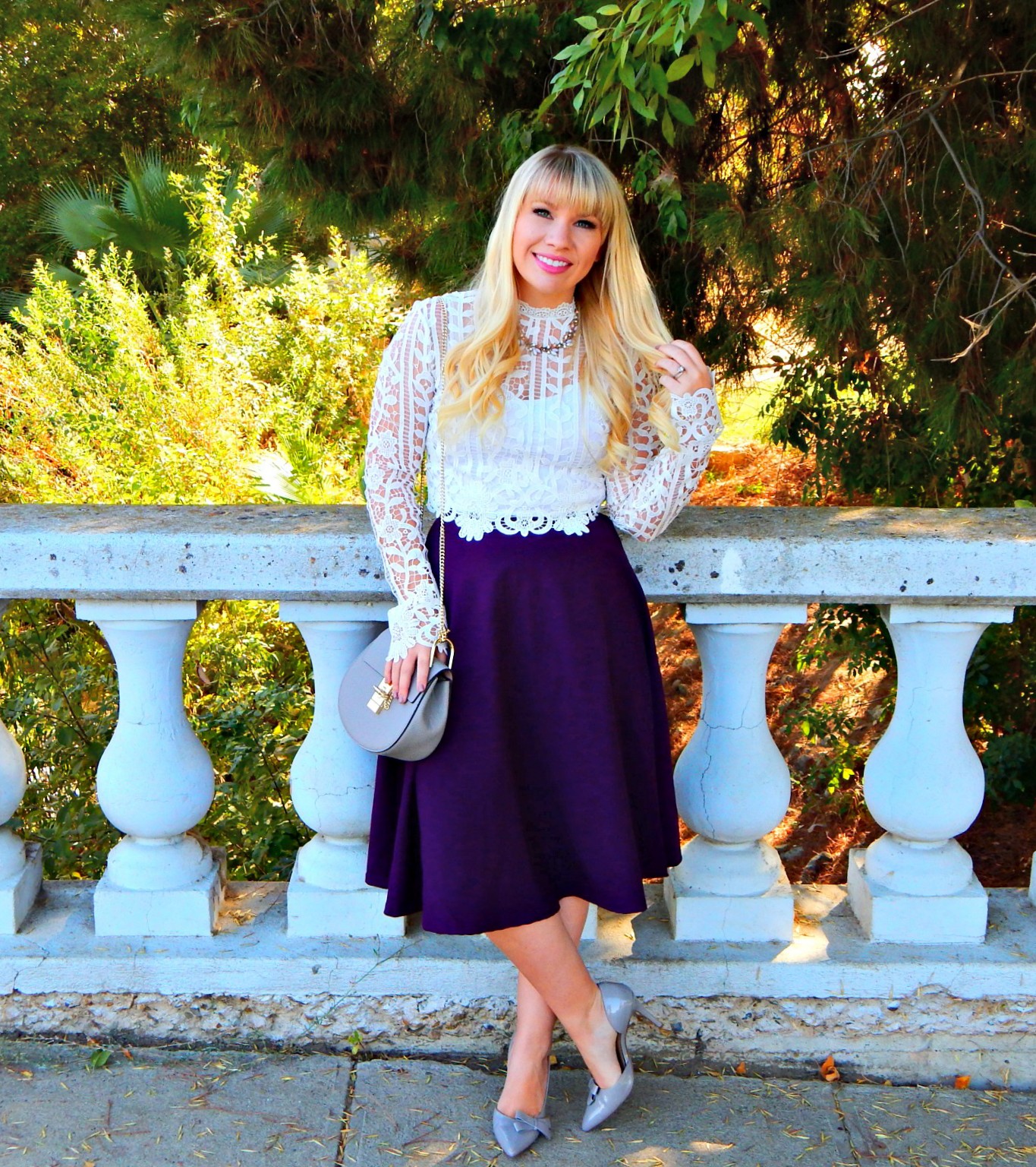 Girly Lace Outfit for Fall