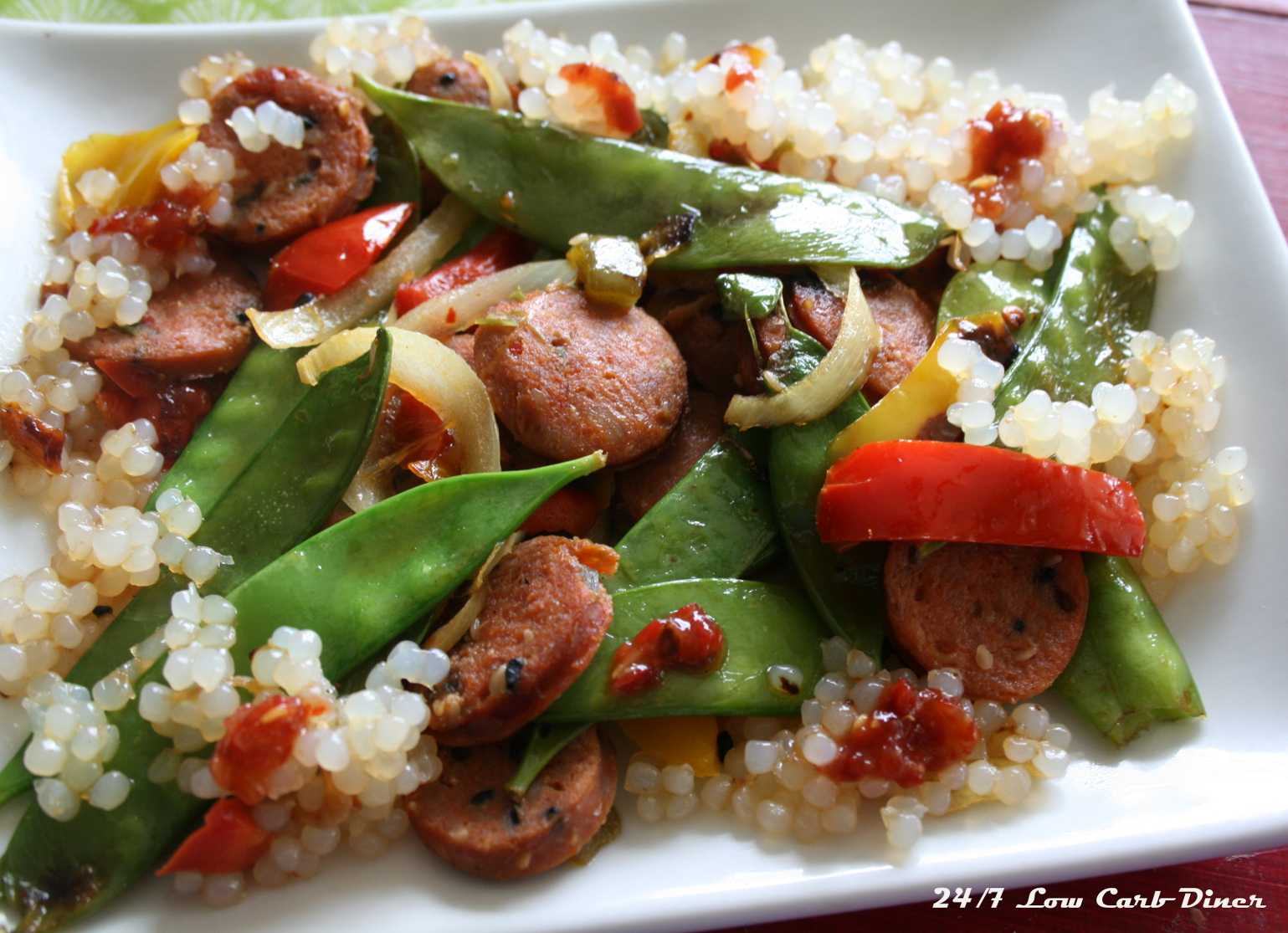 24/7 Low Carb Diner Korean Kalbi BBQ Sausage Skillet