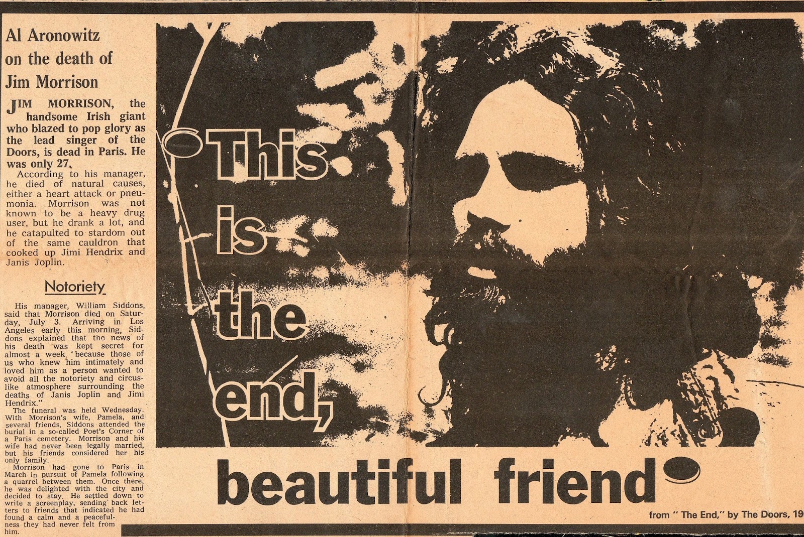 Jim Morrison - Death, Quotes & The Doors