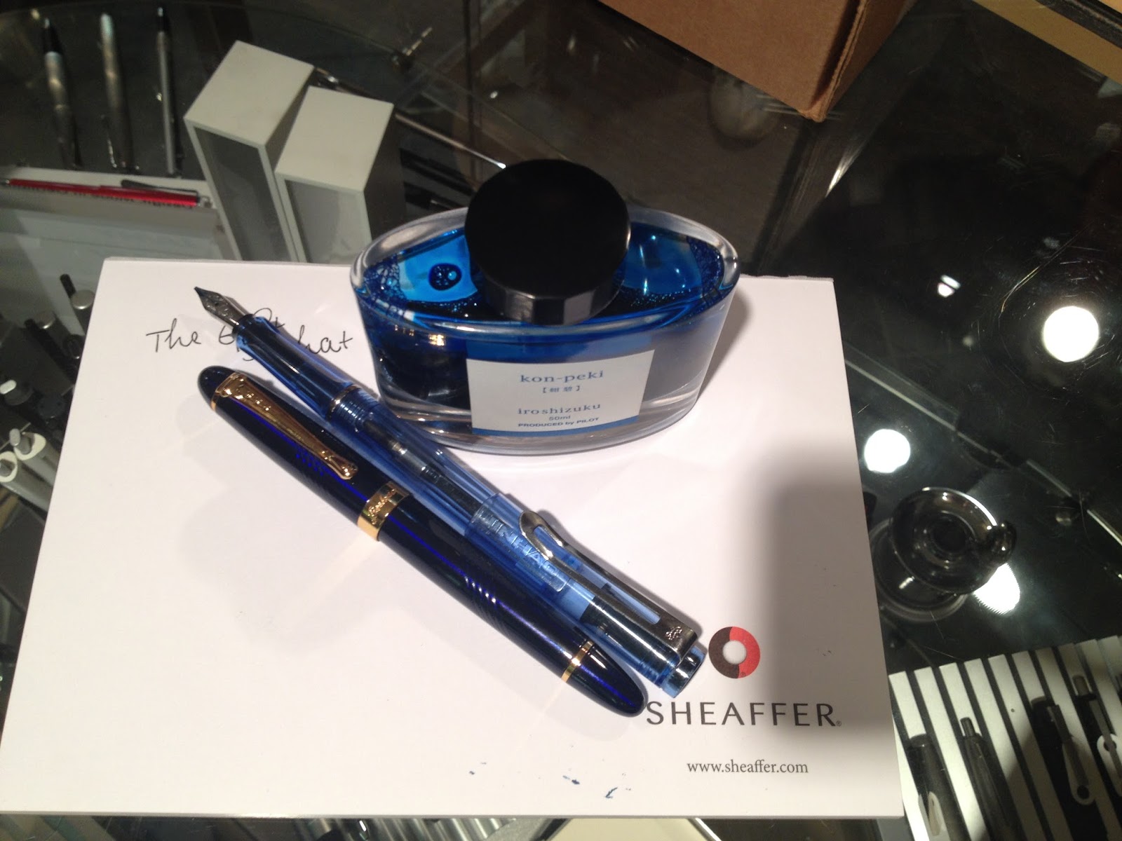 Vancouver Pen Club September meeting photosBlue Fountain Pens!