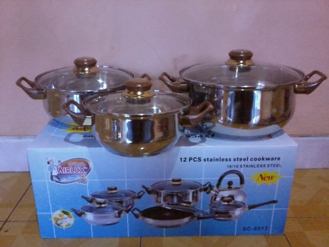 set alat masak stainless 