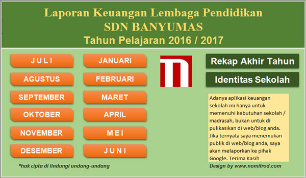 Aplikasi Buku Keuangan / Bendahara / Kas Umum Sekolah v4.00 Aplikasi Buku Keuangan / Bendahara / Kas Umum Sekolah v4.00