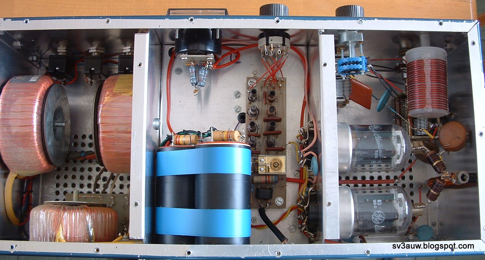 sv3auw: 2 x 6146B HF linear amplifier
