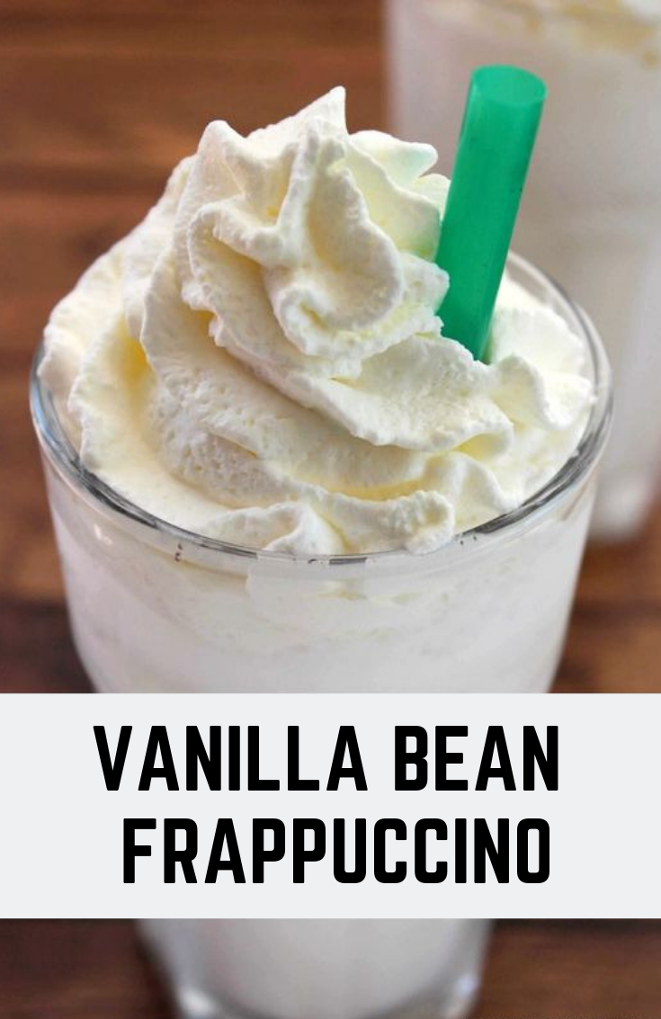 VANILLA BEAN FRAPPUCCINO drinks delicious