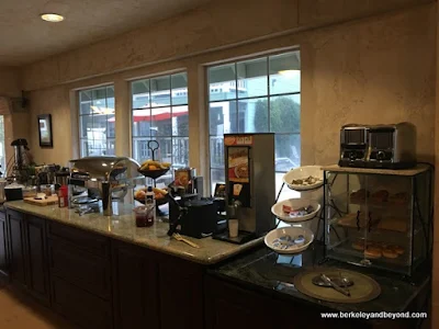 breakfast buffet at Baechtel Creek Inn and Spa in Willits, California