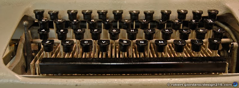 photo of an old typewriter, Copyright 2011 Robert Giordano