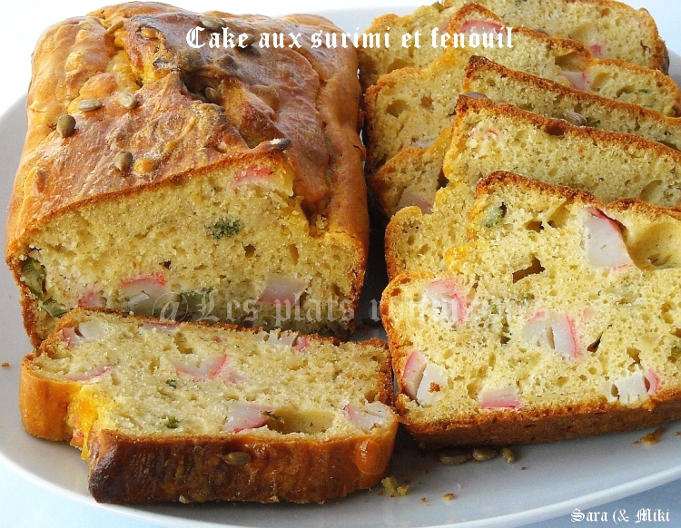 Les plats roumaines Cake aux surimi et fenouil