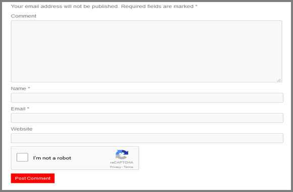 kolom komentar model re-captcha kolom komentar model re-captcha