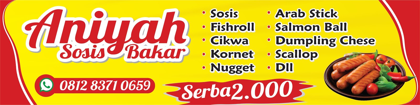 Contoh Spanduk Sosis Bakar ( aniyah sosis bakar ) - Agen87