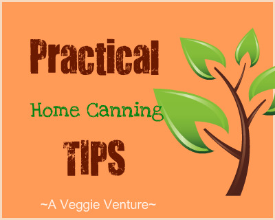 Practical Home Canning Tips for both new and experienced home canners ♥ AVeggieVenture.com, the practical stuff, what to do before (and after) you start canning.