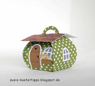 Blumenkasten Feenhäuschen mit Curvy Keepsake Box und haus-verpackung-fur-ferrero-rocher-mit-stampin-up-framelits-zu-hause