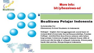 beasiswa pandan college sekolah dasar sd beasiswa pandan college sekolah dasar sd