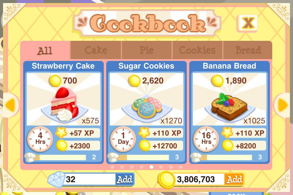 Bakery Story Cookbook Oven