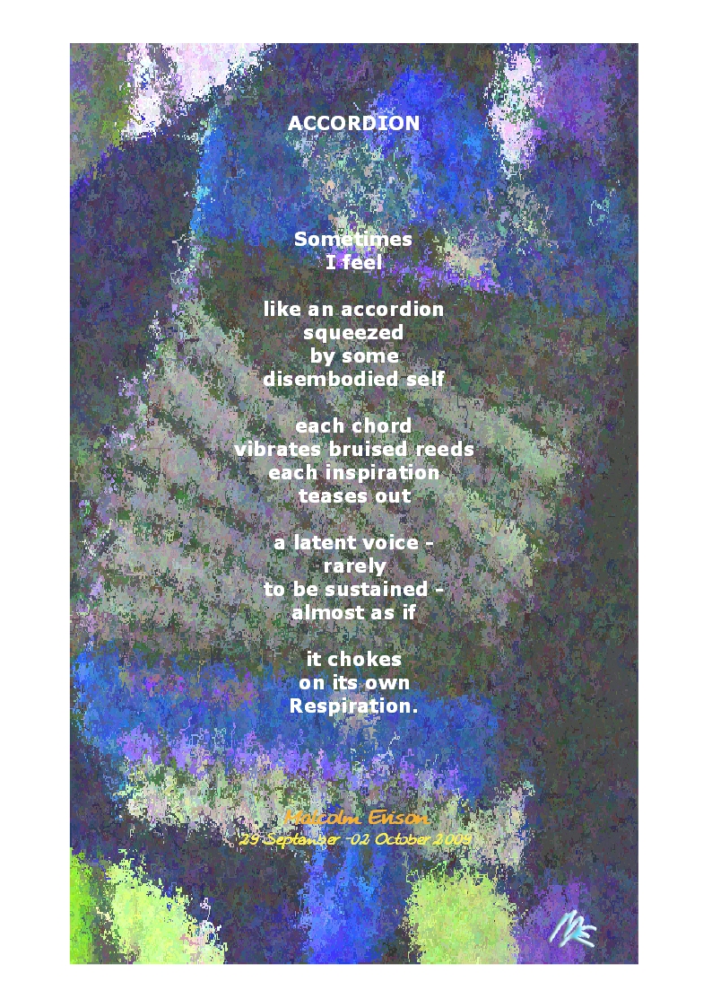 MAL's FACTORY Poetry & Prose Poems ACCORDION Illustrated Poem