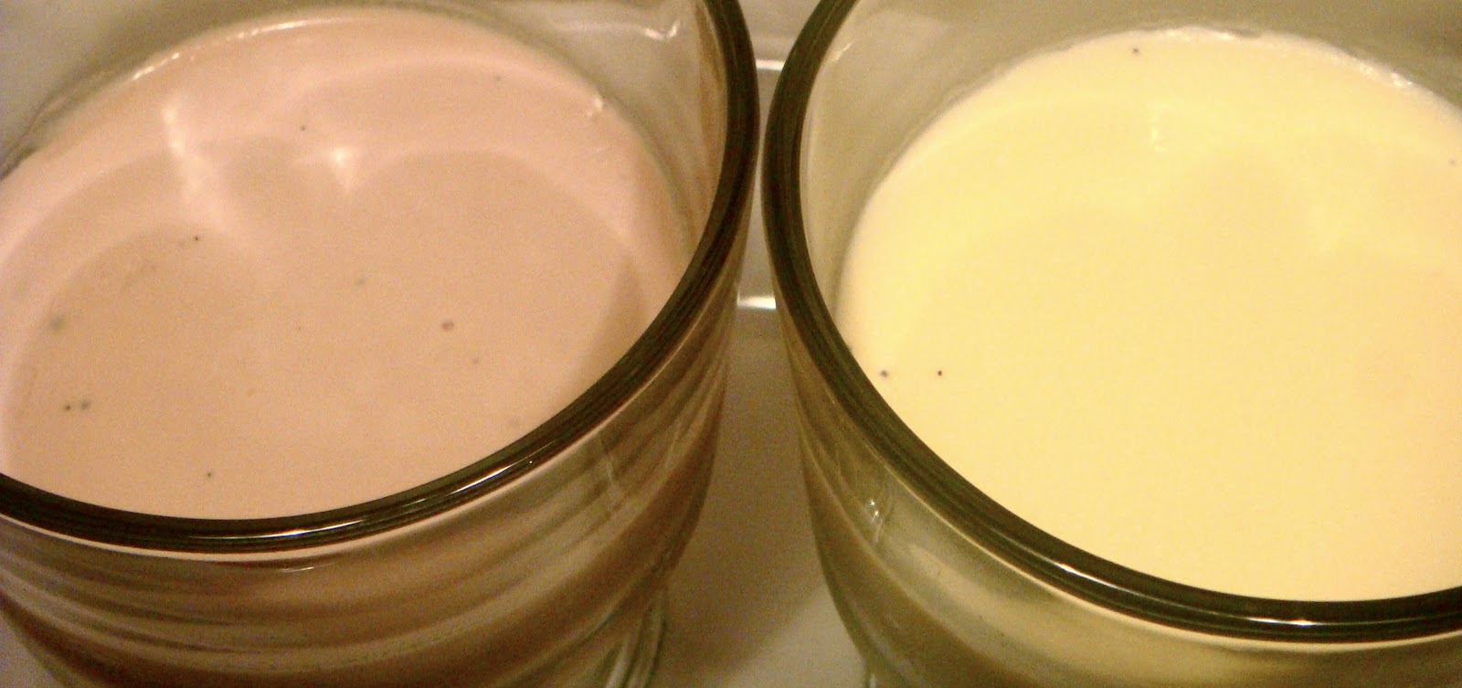 Delicious Dishings: Creme Fraiche Panna Cotta With Chocolate Sauce