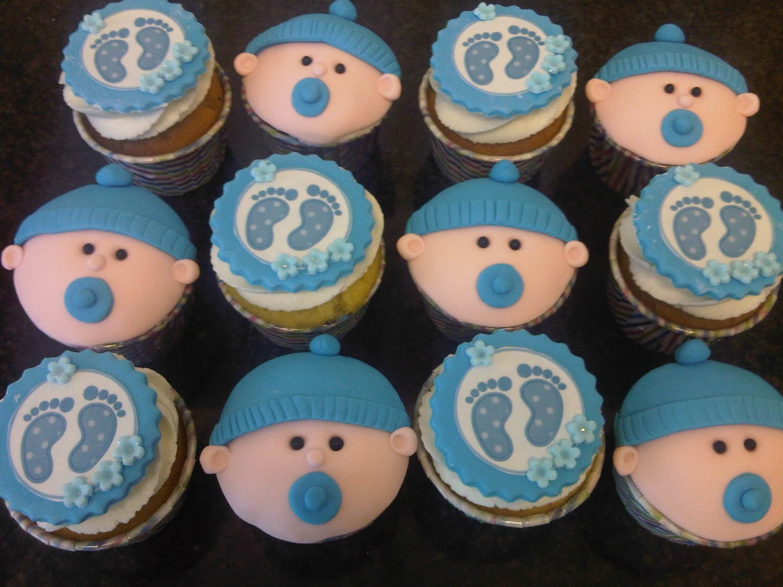 Baby Shower Cupcakes For Boys Baby shower cupcakes - boy!