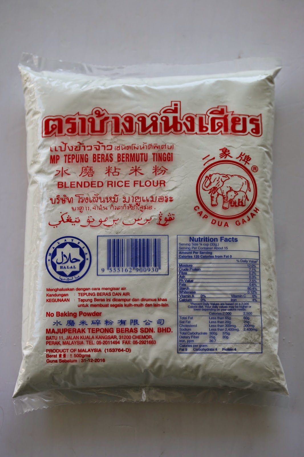 Jenis-jenis Tepung dalam penyediaan Kuih Muih Tradisional 