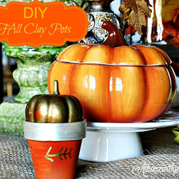 DIY Fall Clay Pot