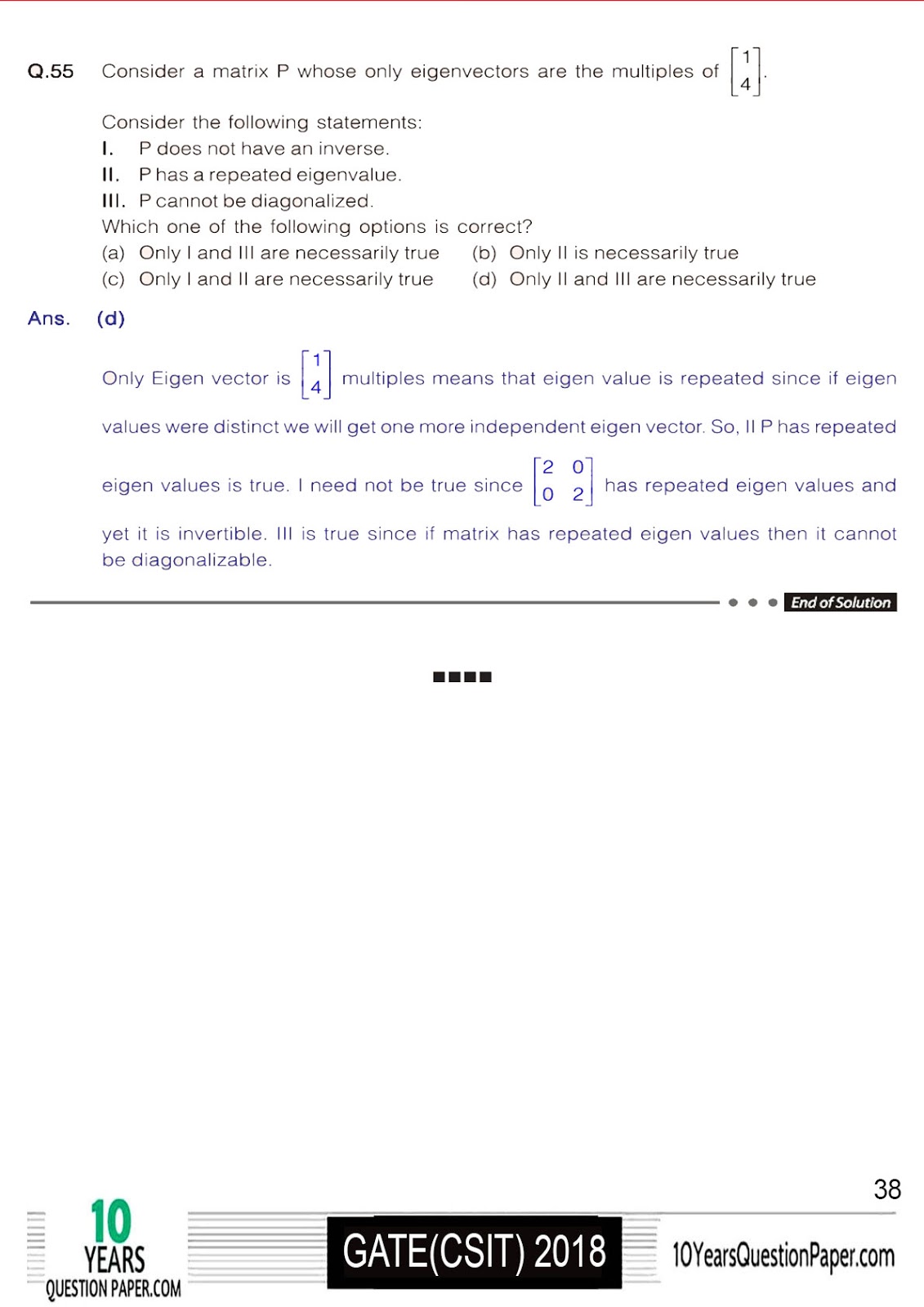 GATE 2018 CS Solution of Question Paper 2018 solved gate cse question paper-38