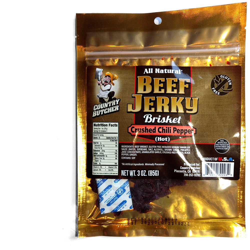 Country Butcher Beef Jerky - Crushed Chili Pepper ~ Beef Jerky Reviews