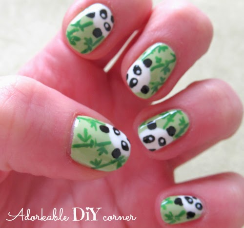 Adorkable DIY corner: * PANDA * nail art tutorial