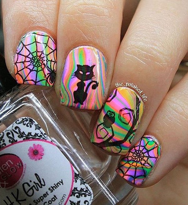 20+ Stylish Rainbow Nail Art Ideas