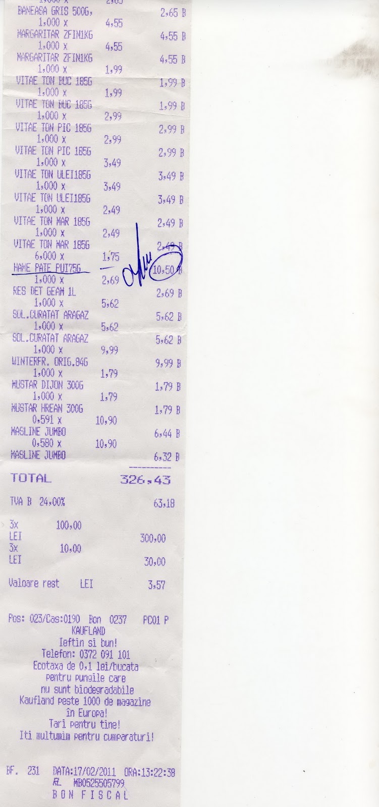 serie si numar bon fiscal carrefour