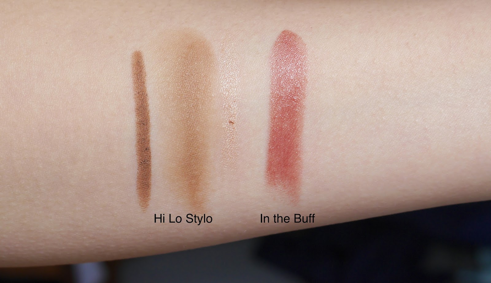 Hi Lo Stylo and In the Buff Swatches