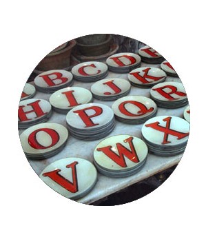red letter plates by john derian
