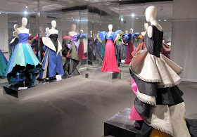Some of the Capucci designs on display at the Roberto Capucci Foundation Museum in Florence