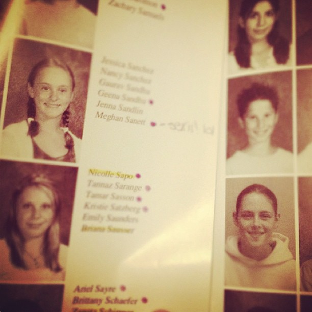LutzBonePatStew: New/Old Picture of Kristen from Middle School Yearbook
