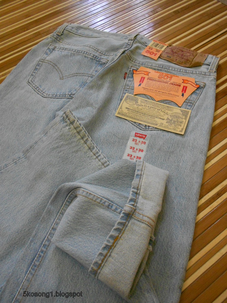 5kosong1: NOS Levi's 501 W33 L30 Made in USA -Brand New with Tag-