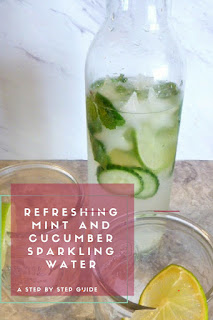 Discover the summer's best new drink! Refreshing Mint and Cucumber Sparkling Water - Slice of Southern