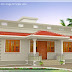 1000 sq.feet Kerala style single floor 3 bedroom home