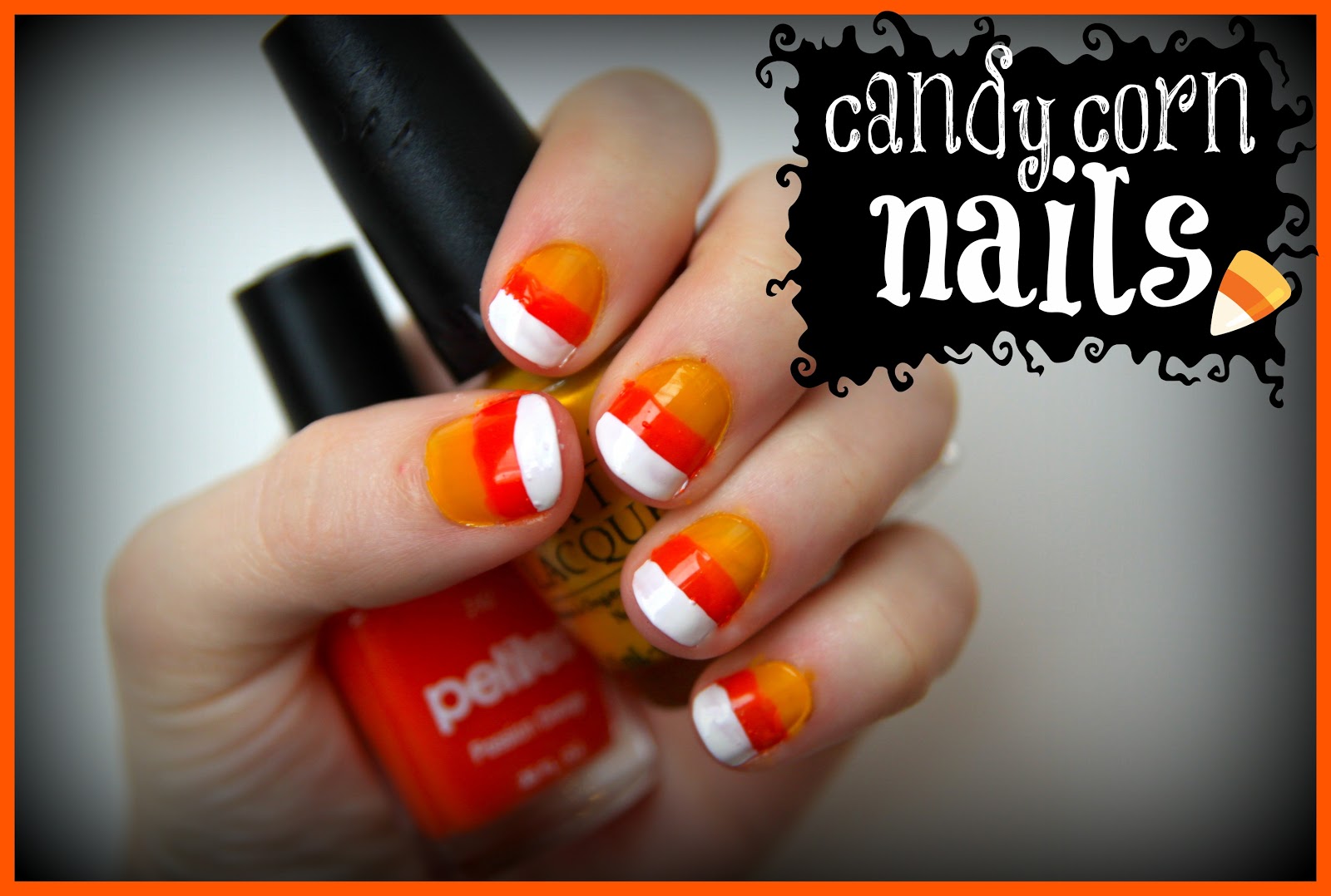watch out for the woestmans: Candy Corn Nail Tutorial